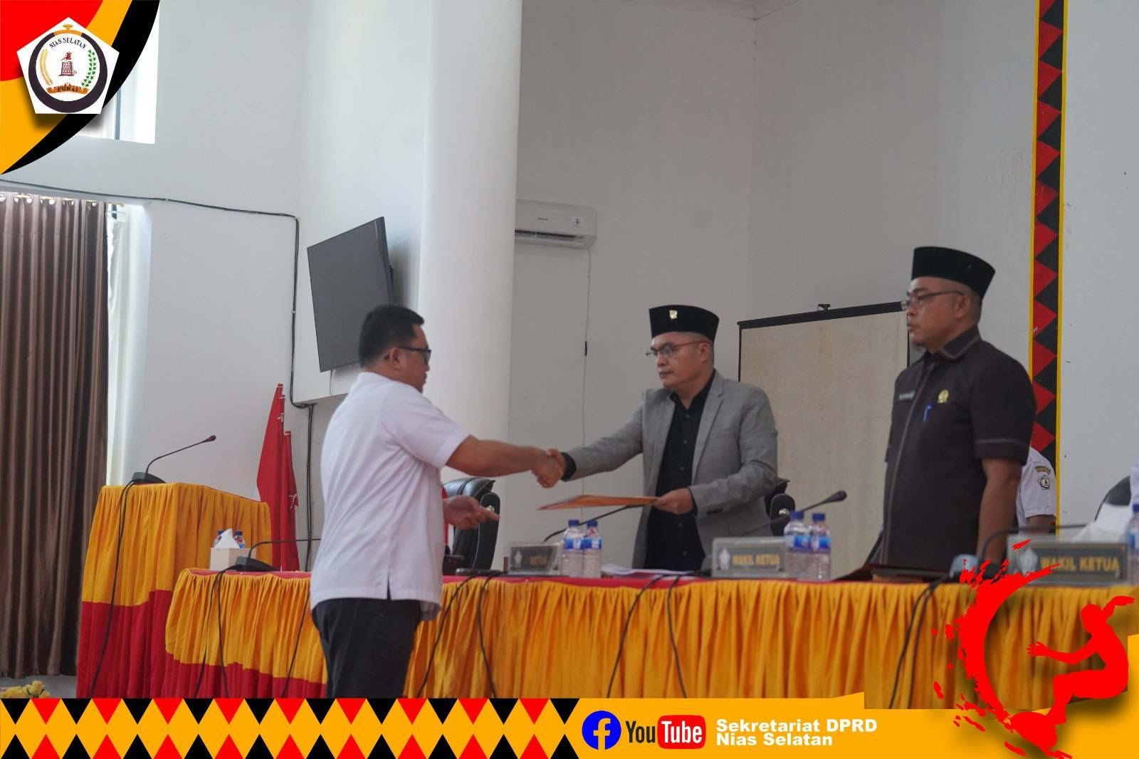 RAPAT PARIPURNA PENYAMPAIAN NOTA PENGANTAR RANCANGAN KUPA-PPAS  APBD PERUBAHAN TAHUN ANGGARAN 2026